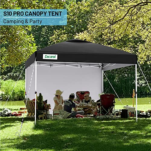 Pro 10x10 Pop Up Canopy Tent. Easy Setup Outdoor Instant Shelter for Patio